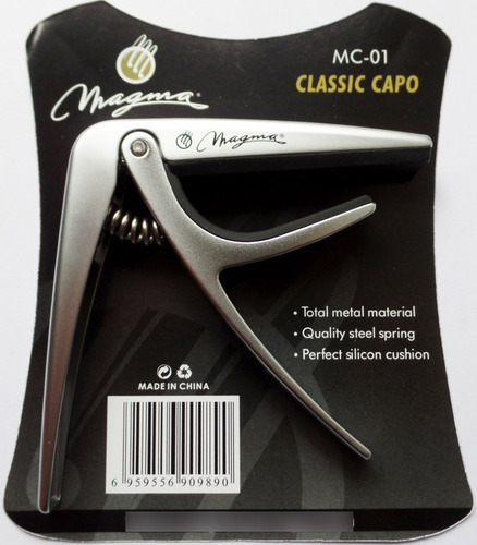 Capodastro Transporte Guitarra Clásica Criolla Magma Mc-01