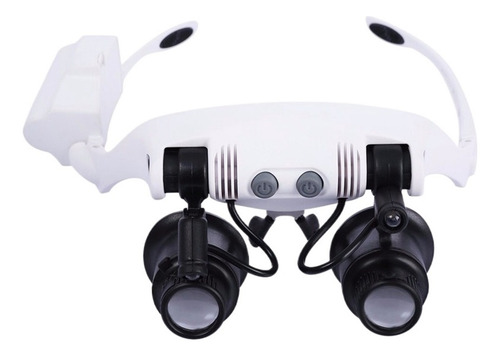 Diadema Con Lupa Led, Linterna Frontal, Microscopio, Joyería