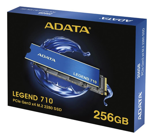 Ssd Adata Legend 710 256gb Nvme M.2 2280 - Aleg-710-256gcs Cor Azul