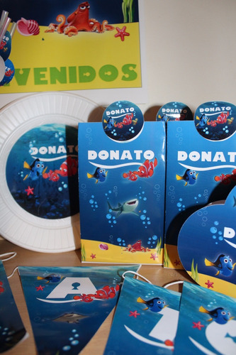 Pack Cotillón Personalizado 30 Partybox Kit Nemo+souvenirs