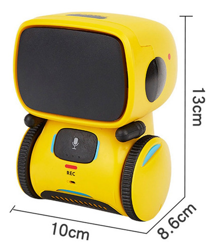Robot de control de voz interactivo para niños, color verde inteligente