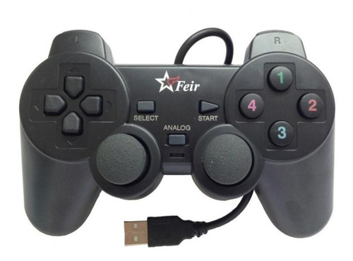 Imagem 1 de 2 de Controle joystick Feir FR-202 preto