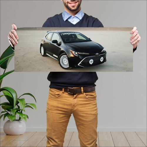 Cuadro 30x80cm Auto 2018 Toyota Corolla Hoonigan 178