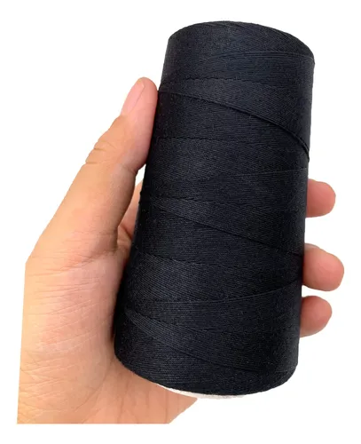 Atimiaza Hilo Grueso Para Coser Cabello, Hilo De Tejer Negro