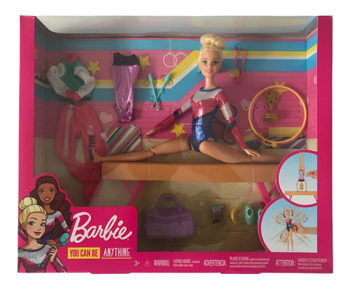 Barbie Gimnasta Gimnasia Olimpica You Can Be Anything Mattel (Usado)