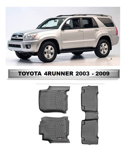 Alfombra Weathertech Tipo Bandeja 4runner 03-09 Ps Negra