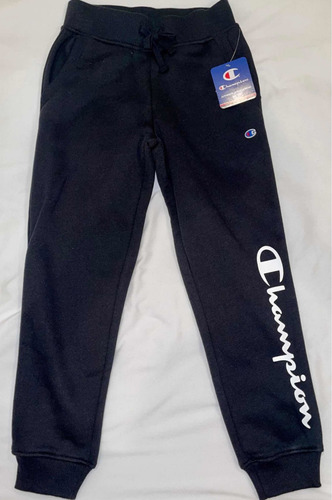 Champion Pantalón Jogging Negro Importado Talle M De Niños