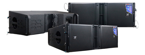 Bafle Line Array Pasivo Rvx210 Eurosound Bocinas 2x10 Color Negro
