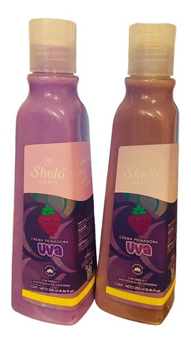 2 Pack Crema Peinadora De Uva Shelo