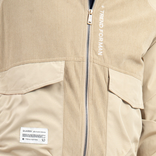 Chamarra Con Bolsas Casual Cómoda Para Hombre Quarry
