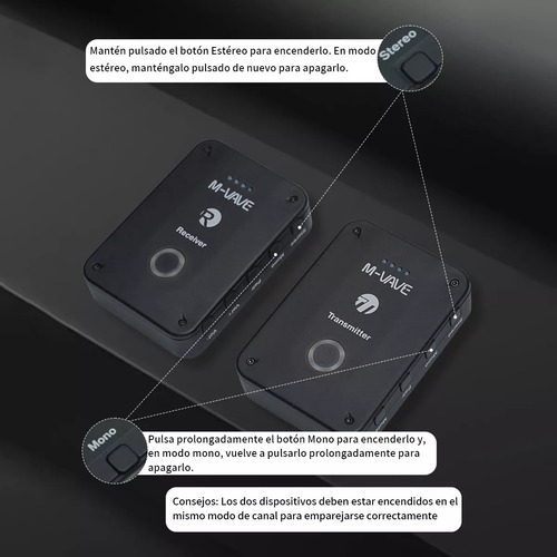 Sistema De Monitoreo Inalambrico M-vave Micrófono Wp-9