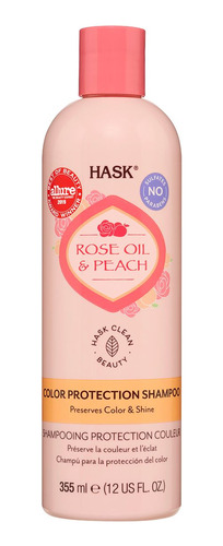 Shampoo Hask Rose Oil & Peach - 355 Ml