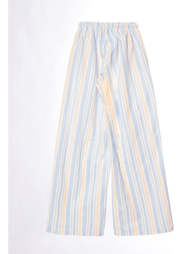 Pantalon Palazzo Tiro Medio Mujer Con Elastico Infoestilos