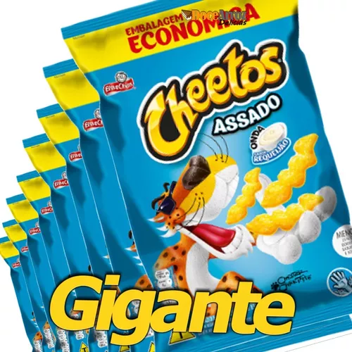 KIT COM 2 Cheetos Requeijão GIGANTE Elma chips 280G - Escorrega o