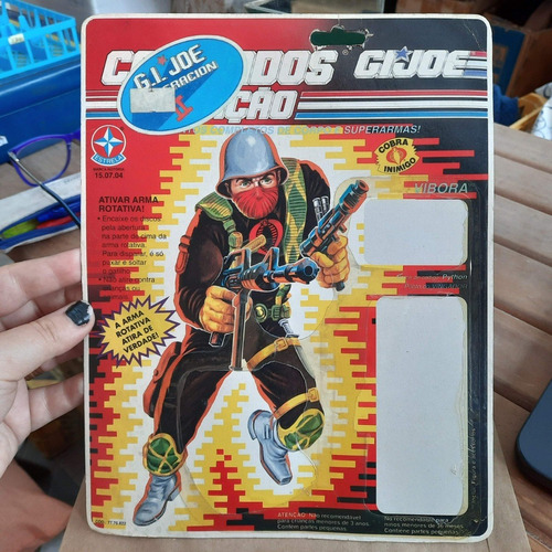 Comandos Em Ação Gi Joe Cartela Do Cobra Víbora B802