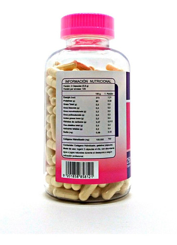 Imagen 3 de 10 de Colageno Hidrolizado Fnl - 2 Pack 500 Capsulas