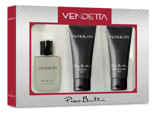 Set Vendetta Edp 30ml + Shower Gel + After Gel Piero Butti
