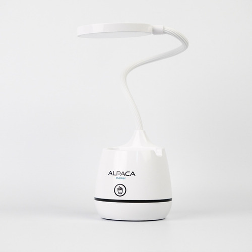 Imagen 3 de 9 de Lampara Velador Portátil Alpaca Led Carga Usb Alp-en-03