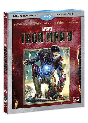 Iron Man 3 Robert Downey Jr. Pelicula Blu-ray 3d