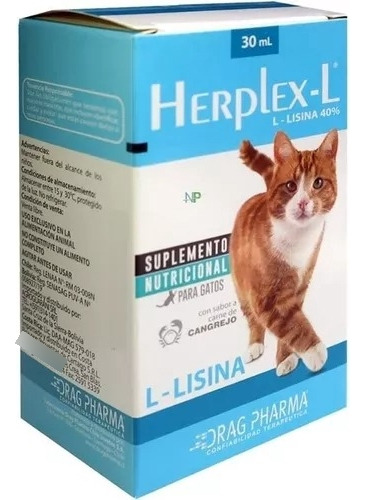 Herplex-l Drag Pharma Suplemento Nutricional Para Gatos 30ml