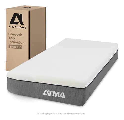 comprar Atma Colchón Smooth Top Individual 29 cm en caja De espuma Color Blanco