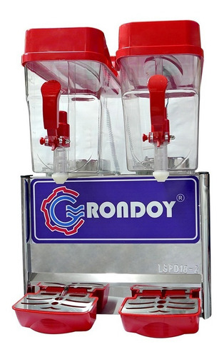 Máquina Refresquera De 2 Tolvas Dispensadora Rojo + Regalo