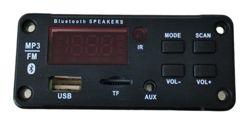 Modulo Receptor / Bluetooth/ Fm/ Aux/con Amplificador 2 X15w