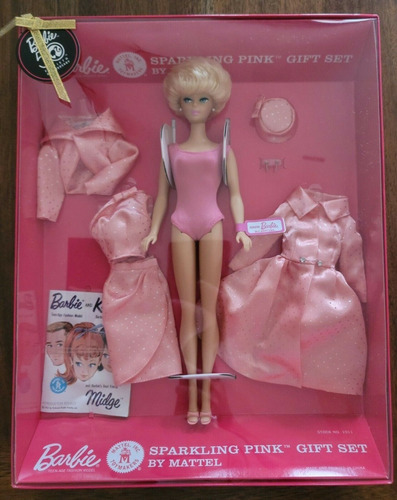 Barbie Sparkling Pink Gift Set 50th 2008 Collector 