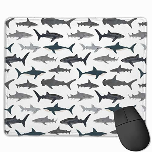 Pad Mouse - Sharks Nautical Boys Mouse Pad Non-slip Rubber B