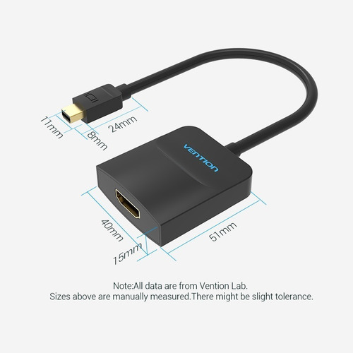 Cable Adaptador Conversor Mini Display Port A Hdmi - Vention