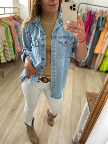 Camisa De Jean Mujer The Big Shop