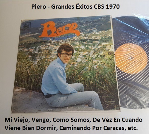 Vinilo Piero Grandes Exitos Originales 1970 Mi Viejo