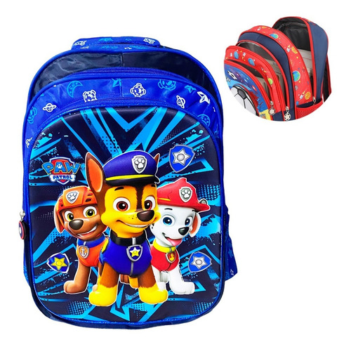 Morral Maleta De Paw Patrol  Grande Para Niños En 3d 