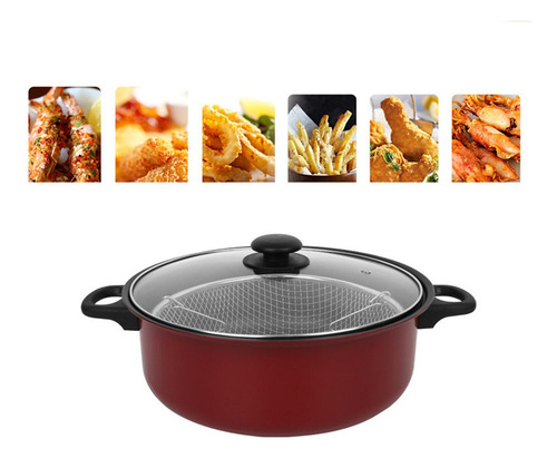Nuevo Sartén Antiadherente, Olla For Freír Patatas Fritas,