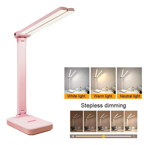 Lámpara De Escritorio Led De 3 Niveles, Luz Nocturna Táctil
