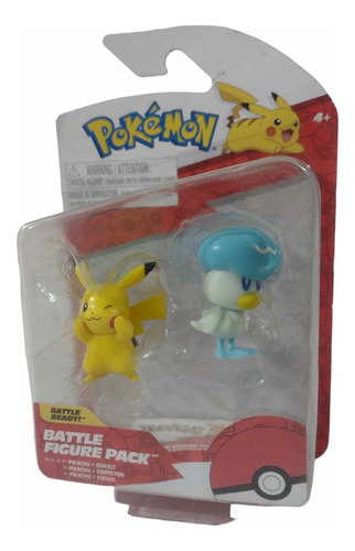 Figuras Pikachu & Quaxly Pokémon Jazwares Original