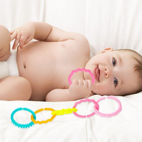 24 Anillos Para Morder Bebés, Eslabones, Juguetes, Eslabones