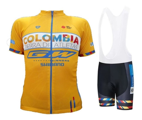 Uniforme Ciclismo Ruta Tierra De Atletas Corto Badana Gel 