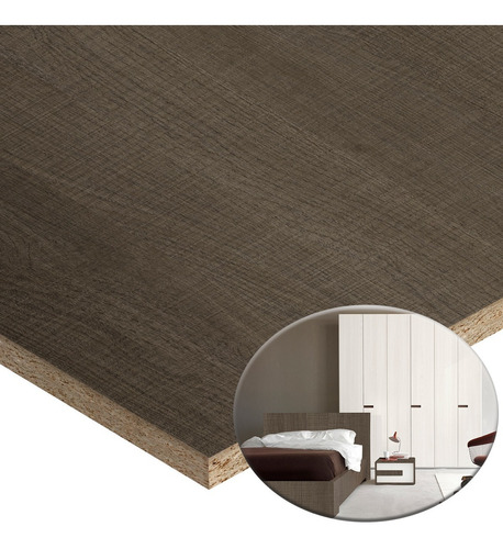 Placa Madera Aglomerado 18 Mm 275 X 183 Mm Carvalho Aserrado