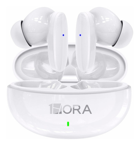 Audífonos In-ear Inalámbricos 1hora Aut205 Blanco Auriculares Inalambricos Bluetooth 5.3 Con Microfono
