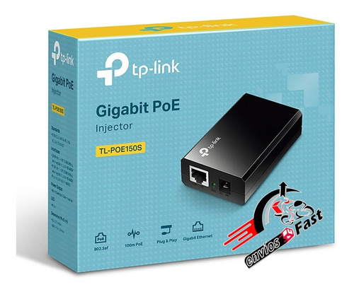 Inyector Poe Gigabit Tp-link Tl-poe150s Plug & Play