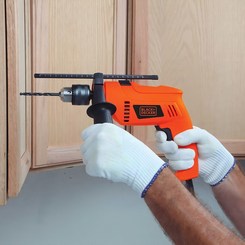 Taladro Percutor De 1/2 550w Black+decker (hd555-b3) Naranja 50 Hz/60 Hz