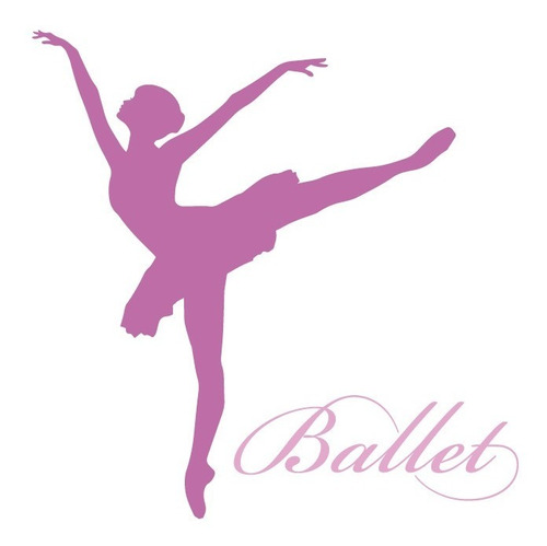 Vinilo Decorativo Bailarina Ballet 06 Calcomania De Pared