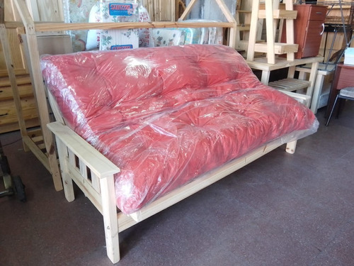 Futon 3 Cuerpos Con Colchon Economico