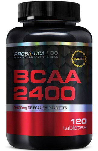 Suplemento Em Tabletes Probiótica Bcaa 2400 Em Pote De 120g