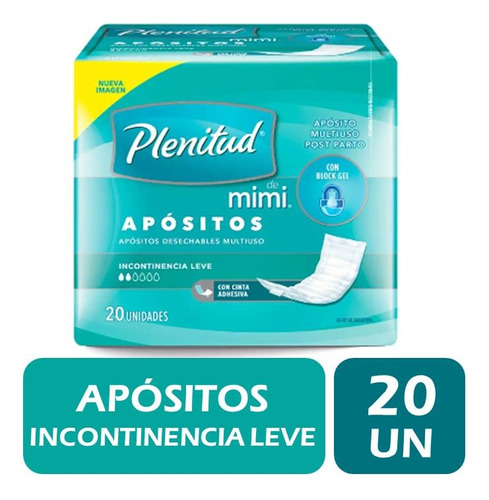 Apósito Plenitud Mimi Incontinencia Leve Pack 20 Un 