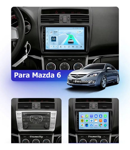 Estéreo Android Carplay Auto Para Mazda 6 Mazda6 2007-2012