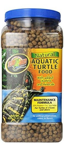 Comida Tortugas Acuáticas Zoo Med, Mantenimiento, 45 Oz.