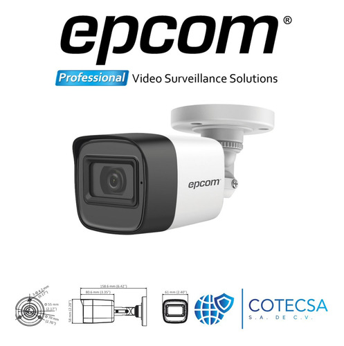 Kit Video Vigilancia Epcom 4 Cámaras 5mp Audio 500gb