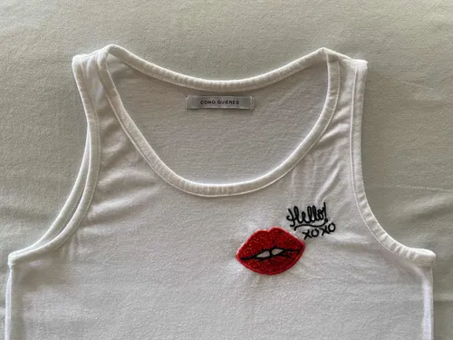 (vta) Como Quieres. Remera Kiss Lentejuelas. Talle 36 #loe2 (Usado)